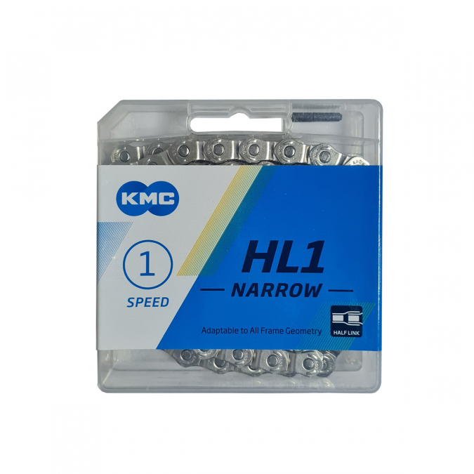 Цепь KMC HL1 NARROW 112L серебристая, в торг.уп.
